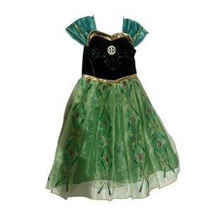 Kids Girls‎ Disney Frozen Anna Coronation Dress Costume with Boots